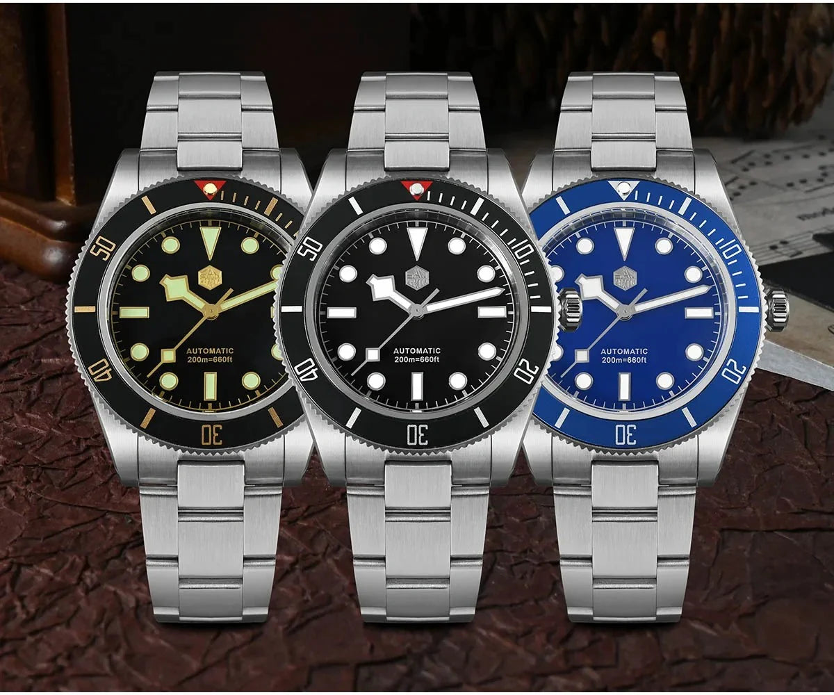 San Martin 40mm BB58 NH35 Automatic Watch SN008G-D