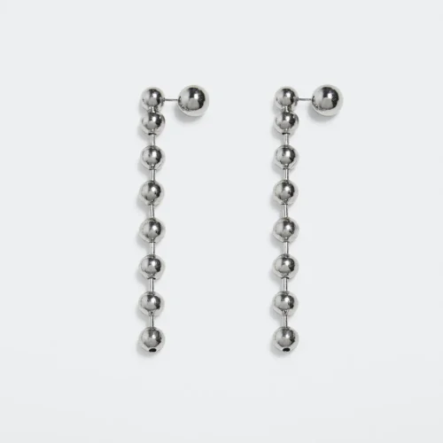 Faceted crystal hoop earrings